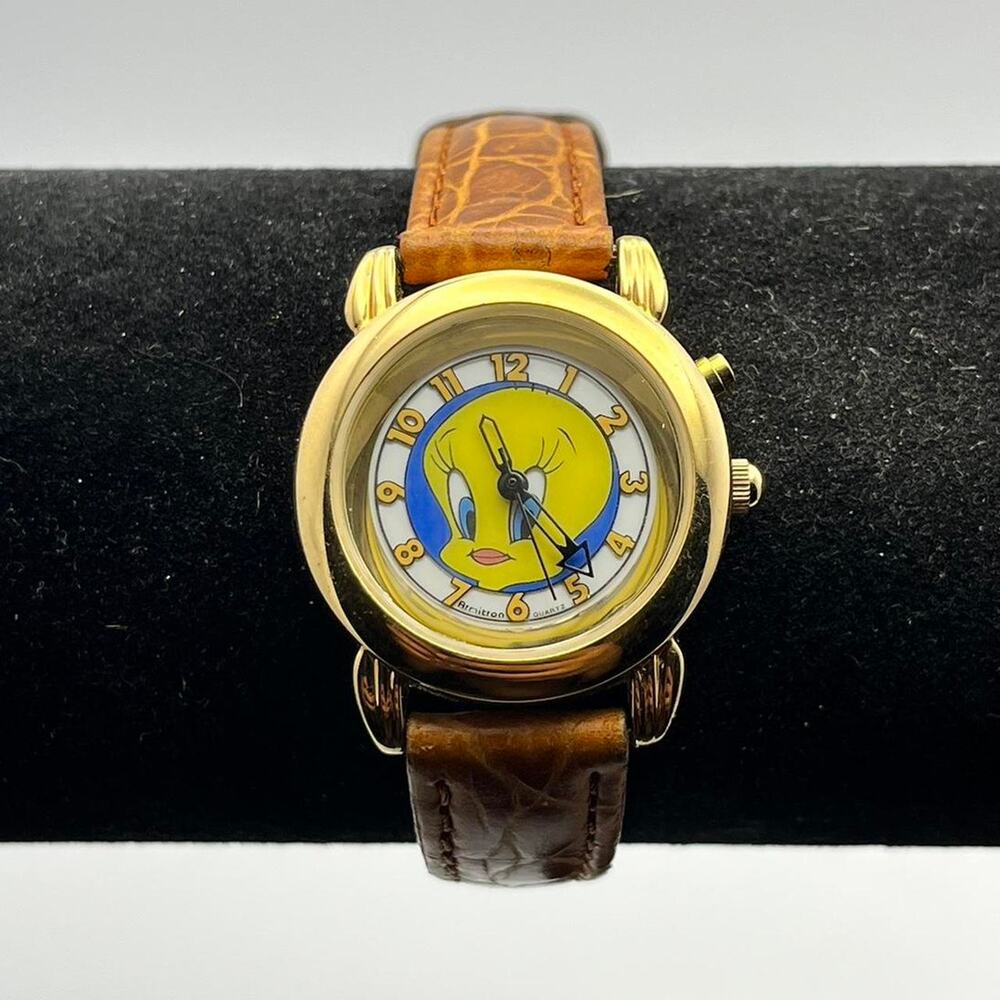 Vintage gold looney tunes watch